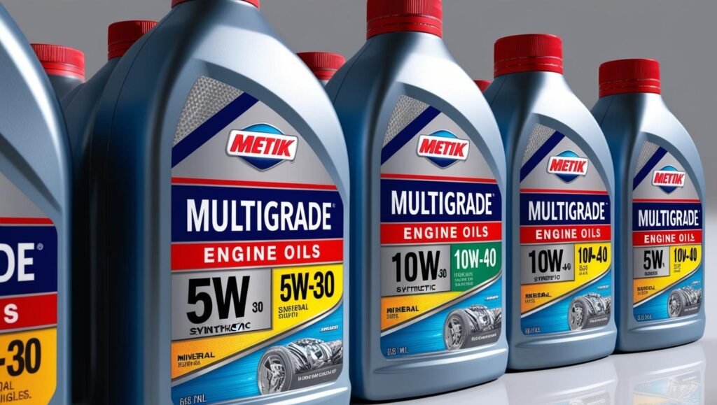 Multigrade Engine Oils (Mineral & Synthetic) Designed to protect modern engines under diverse temperature and load conditions. Offers sludge resistance, fuel efficiency, and engine cleanliness.