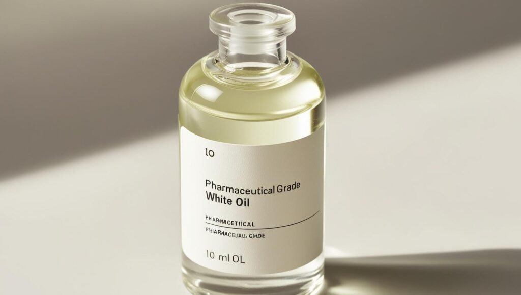 Pharmaceutical-Grade White Oil Highly refined, odorless, and colorless oil used in topical medicinal preparations, ointments, and baby oils.